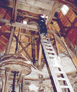Arbeiten im Innern der Mhle